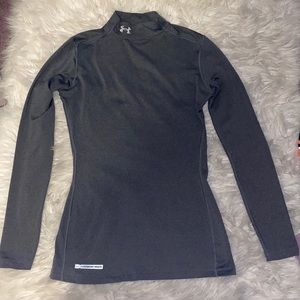 Under Armour fitted coldgear gray longsleeve shirt